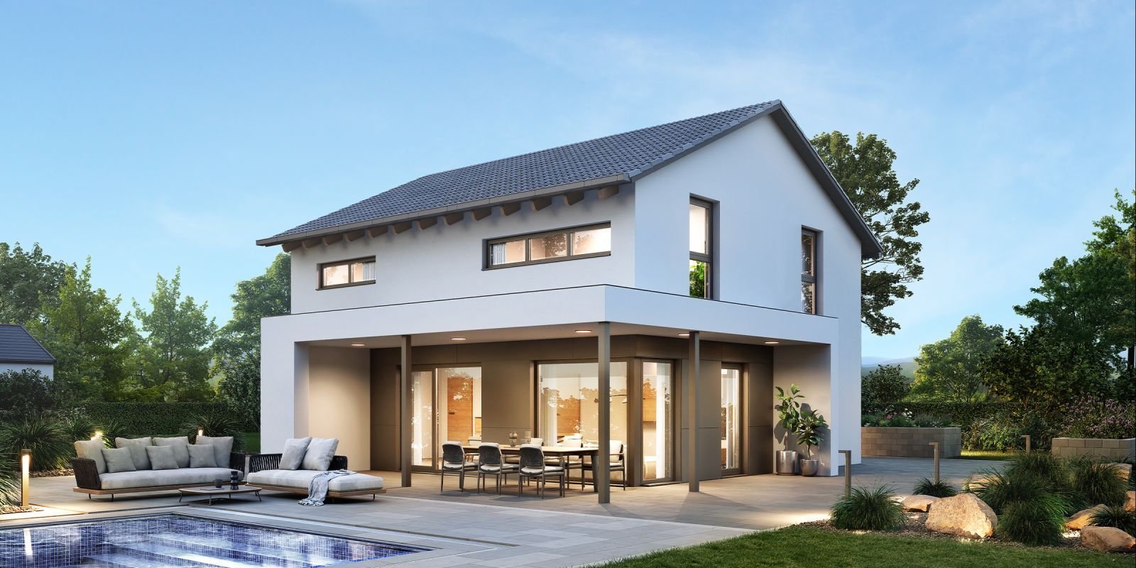 Nachhaltig & gefördert ins Eigenheim: Effizienzhaus 40 mit QNG auf 454 m² in Kumhausen