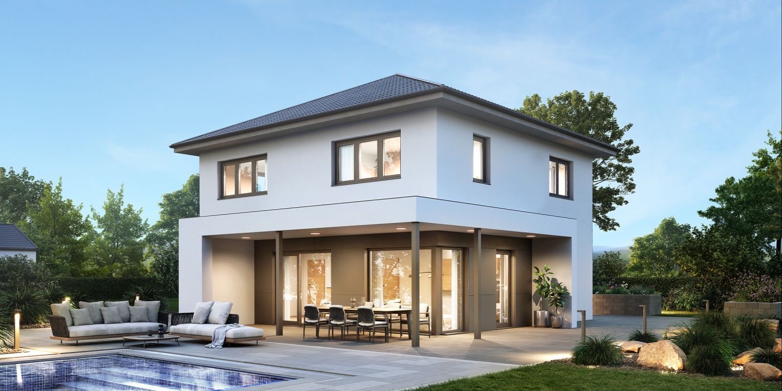 Nachhaltig & gefördert ins Eigenheim: Effizienzhaus 40 mit QNG auf 454 m² in Kumhausen