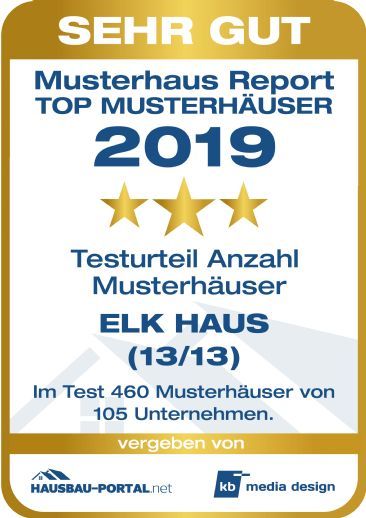 ELK Auszeichnung Musterhaus ELK Auszeichnung Musterhaus