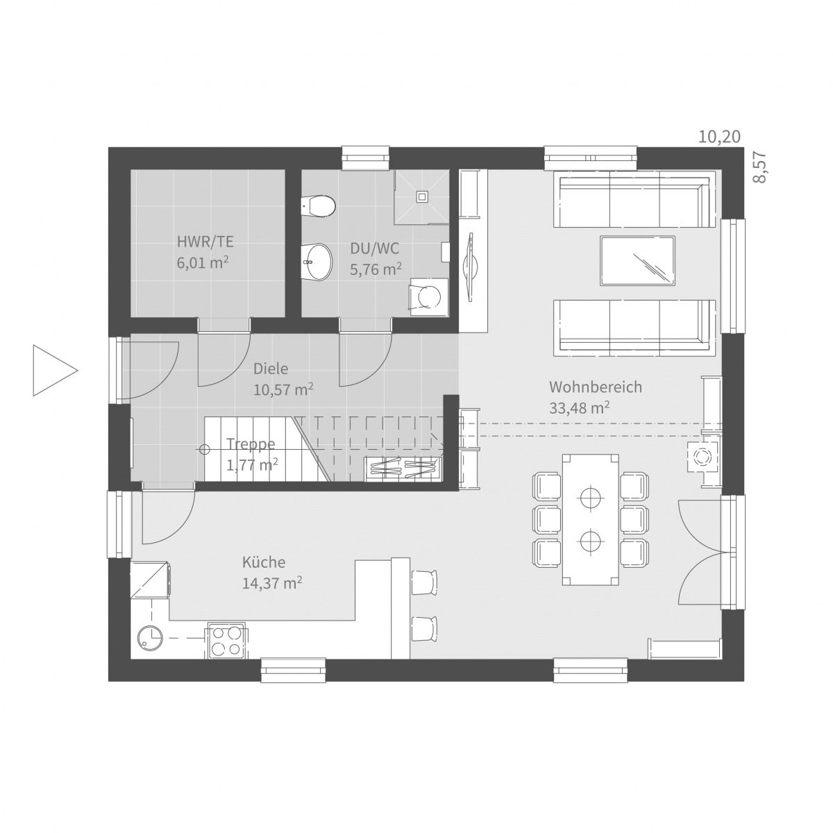 Beispiel Grundriss EG Beispiel Grundriss EG