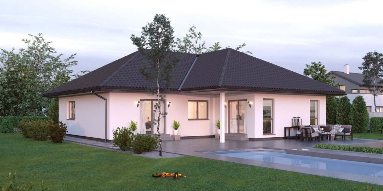 ELK Bungalow 132 mit Walmdach