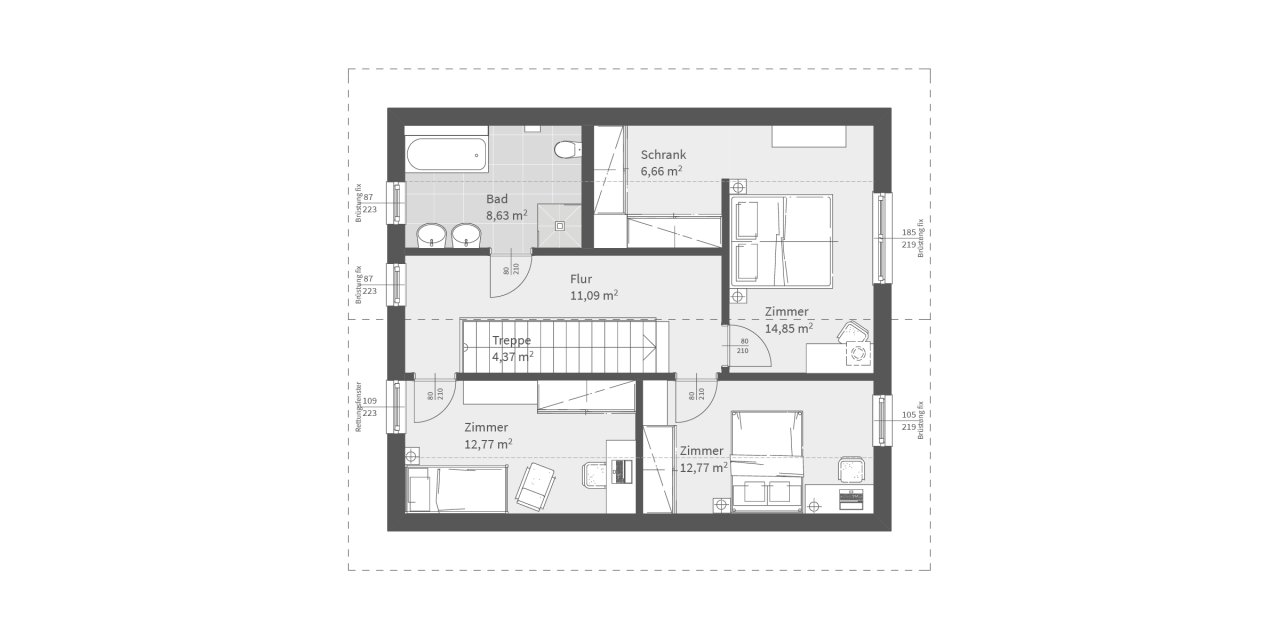 ELK LIFE Grundriss Obergeschoss ELK LIFE Grundriss Obergeschoss