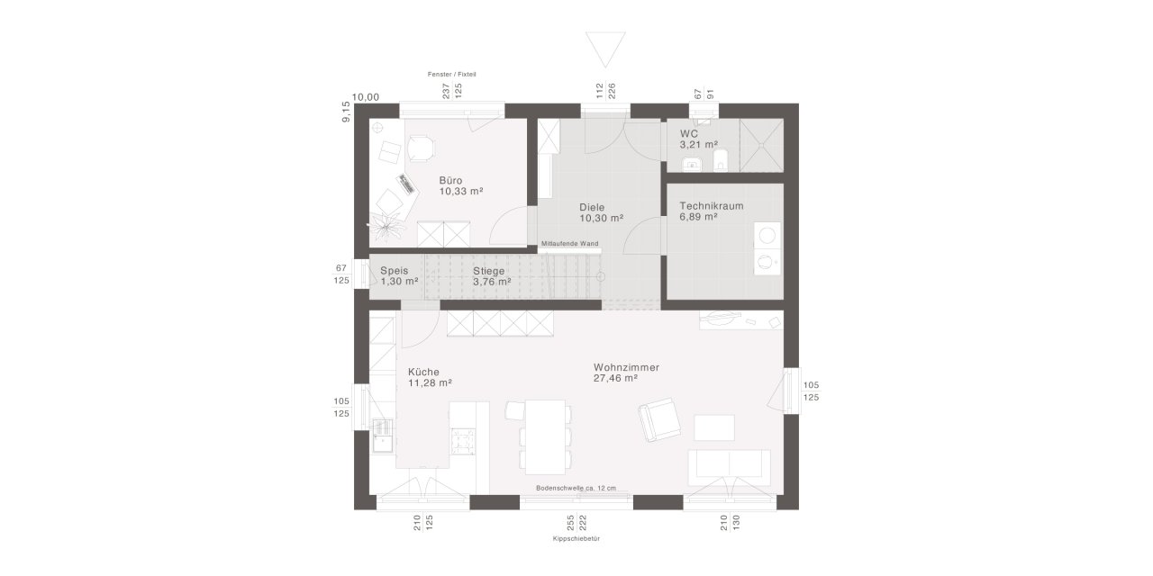 ELK DESIGN EDITION Grundriss Erdgeschoss ELK DESIGN EDITION Grundriss Erdgeschoss