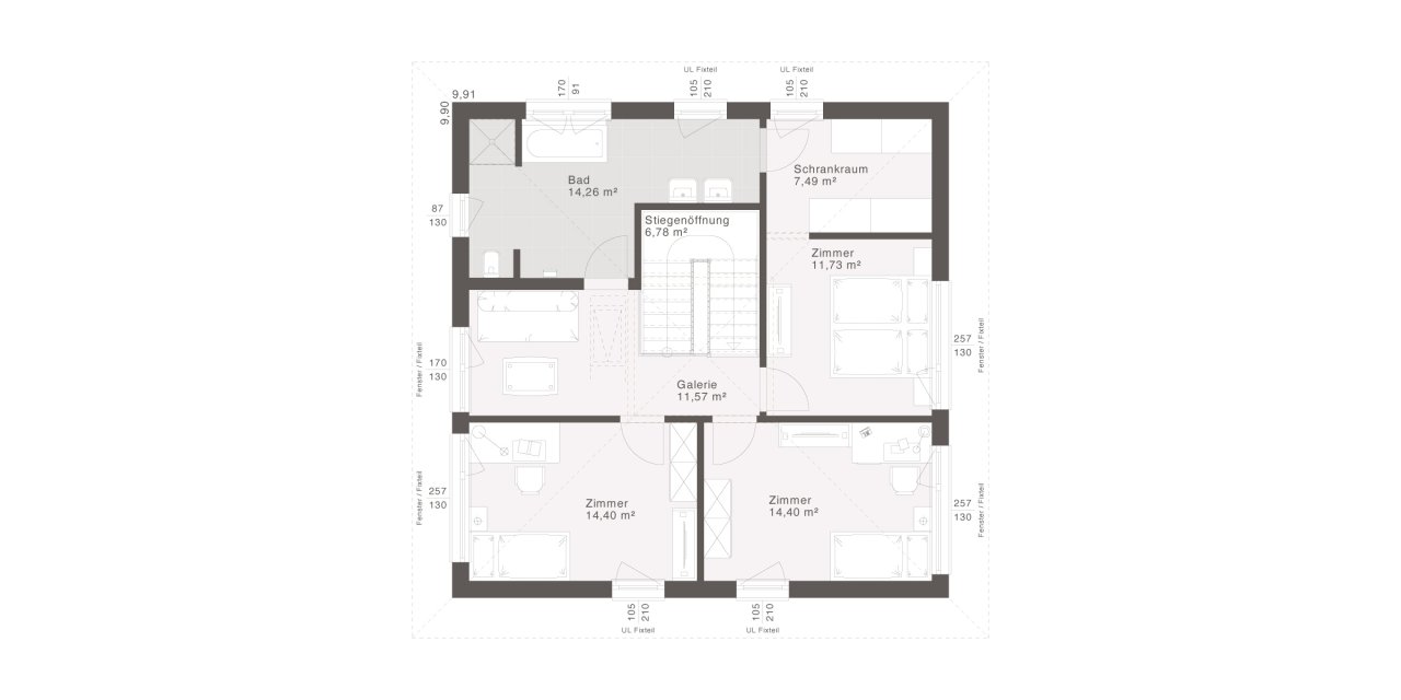 ELK DESIGN EDITION Grundriss Obergeschoss ELK DESIGN EDITION Grundriss Obergeschoss