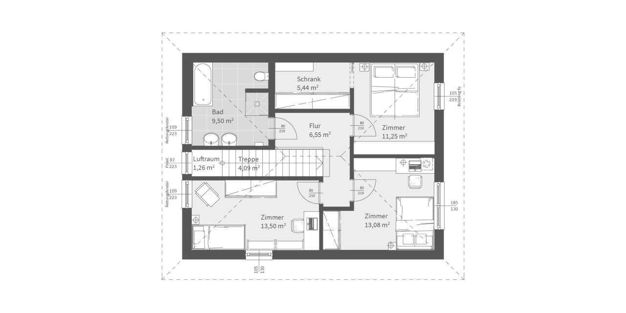 ELK LIFE  Grundriss Obergeschoss