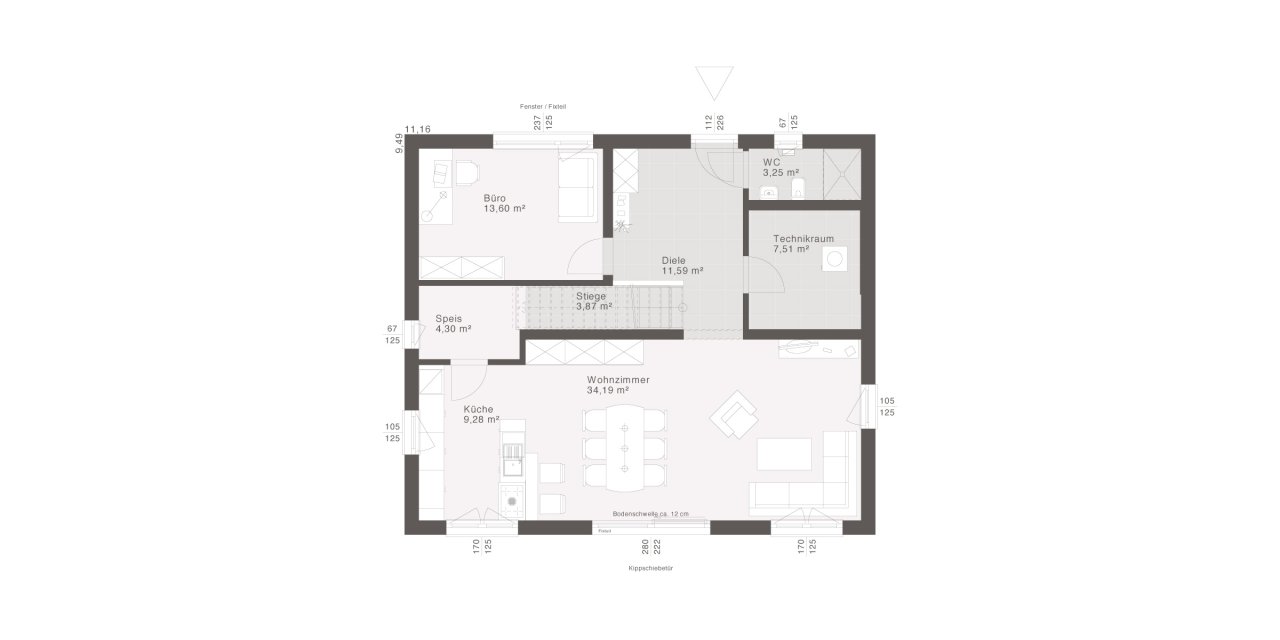 ELK DESIGN EDITION Grundriss Erdgeschoss ELK DESIGN EDITION Grundriss Erdgeschoss