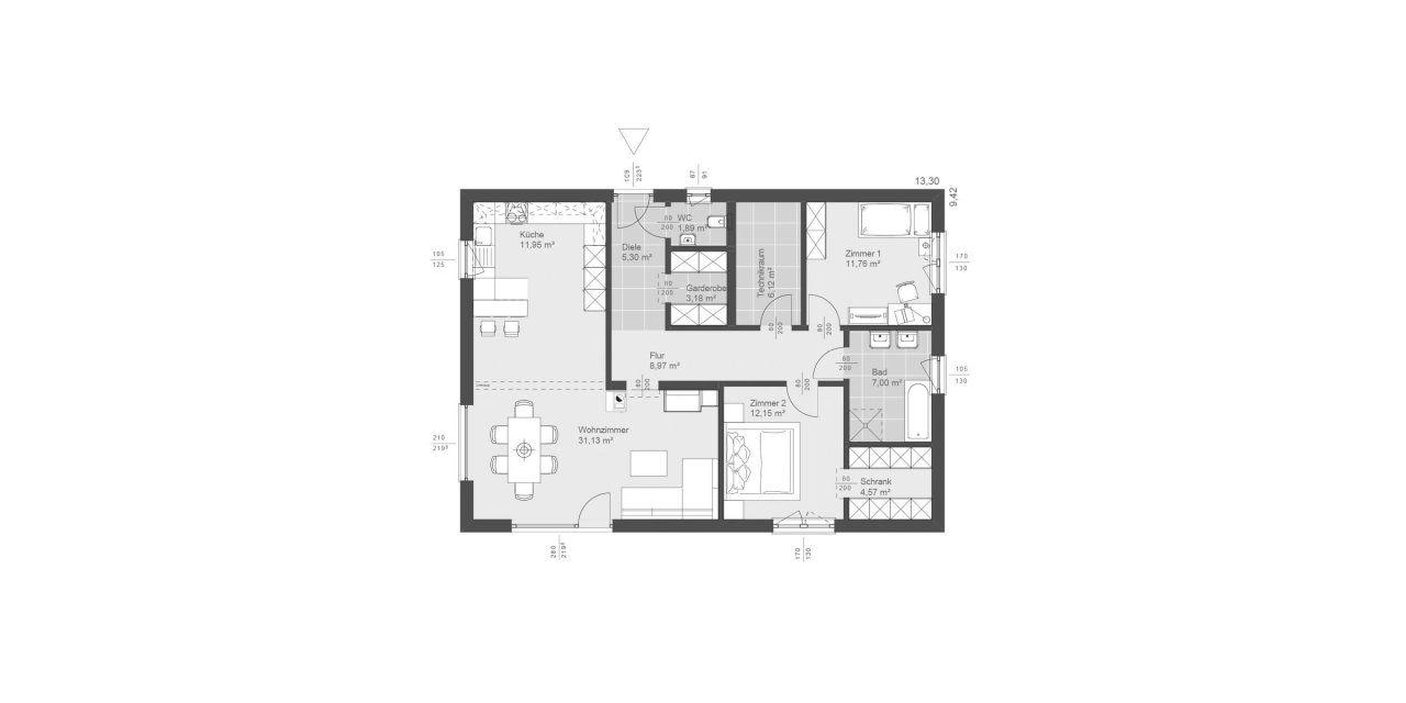 ELK LIFE Bungalow Grundriss ELK LIFE Bungalow Grundriss