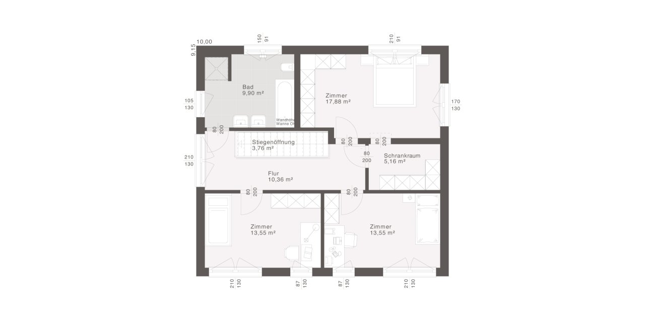 ELK DESIGN EDITION Grundriss Obergeschoss ELK DESIGN EDITION Grundriss Obergeschoss